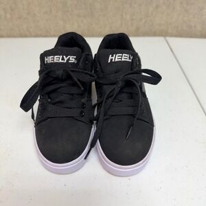 Heelys Racer Skate Shoes Kids Youth 3 Black Roller Kids Sneakers Skater EUC